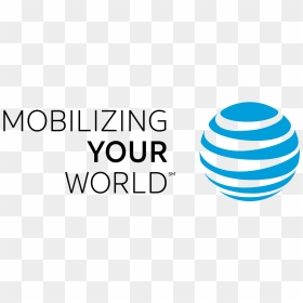 At&t Logo Mobilizing Your World Transparent, HD Png Download - att logo png