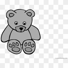 Brown Bear Animal Free Black White Clipart Images Clipartblack - Teddy Bear Colouring Pages, HD Png Download - california bear png