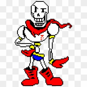 Universe Archives - Papyrus Undertale Pixel Art, HD Png Download - papyrus png