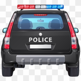 Police Car Clip Art - Back Of Police Car Clipart, HD Png Download - back png