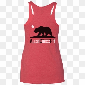 Acf California Bear Ladies Racerback Tank - California State Flag, HD Png Download - california bear png