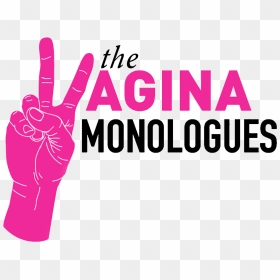 Vagina Monologue Peace Sign Black Text No Background - Vagina Monologues Png, Transparent Png - vagina png