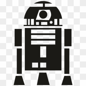 R2 D2 C 3po Star Wars Silhouette Stencil - Star Wars R2d2 Symbol, HD Png Download - c3po png