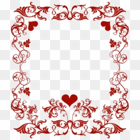 Valentine S Day Decorative - Valentines Day Border Clip Art, HD Png Download - hearts border png