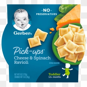 Cheese & Spinach Ravioli - Gerber Pasta Pick Ups, HD Png Download - ravioli png