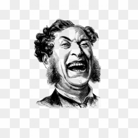 An Illustration Of A Victorian Gentleman Enjoying A, HD Png Download - laughing man png