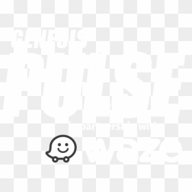 Genesis Pulse Waze Logo Commercial Electronics - Poster, HD Png Download - waze logo png