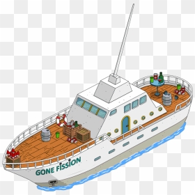 Tapped Out Gone Fission - Simpsons Tapped Out Gone Fission, HD Png Download - boat clipart png