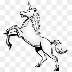 Unicorn On Hind Legs, HD Png Download - unicorn clipart png
