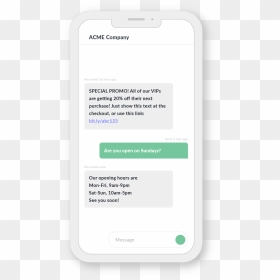 Text Messaging Services For Businesses - Smartphone, HD Png Download - text message png