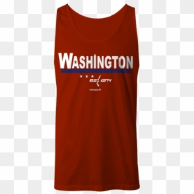 Washington Capitals Jersey Stripes Tank Top - Active Tank, HD Png Download - washington capitals logo png