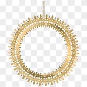 Wiinblad Christmas Garland Gold Plated Oe25 Cm Bw Christmas - Gold Christmas Wreath, HD Png Download - gold wreath png