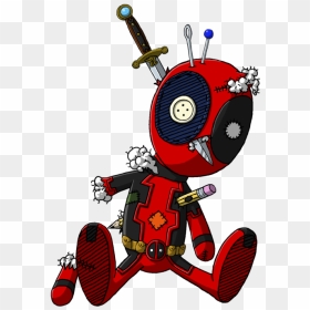 Deadpool Voodoo Doll - Deadpool Voodoo Doll Tattoo Outline, HD Png Download - voodoo doll png