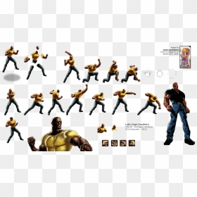 Click To View Full Size - Marvel Avengers Alliance Luke Cage, HD Png Download - luke cage logo png