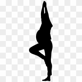 All Trimesters Welcome Mix Of Stretch, Strength, Breath - Pregnant Woman Yoga Silhouette, HD Png Download - pregnant silhouette png