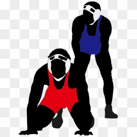 Wrestling Euclidean Vector Clip Art - Wrestling Silhouette Transparent, HD Png Download - wrestling silhouette png