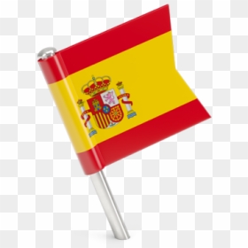 Square Flag Pin - Spain Flag Pin Png, Transparent Png - spanish flag png