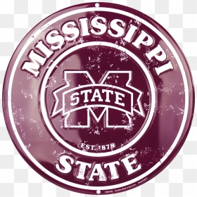 Mississippi State Bulldogs Circle Signs - Mississippi State University, HD Png Download - mississippi state logo png
