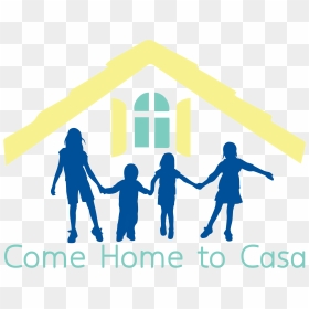 Casa De Amparo Is Hosting An Open House And Supply - Children Holding Hands Silhouette, HD Png Download - open hands png