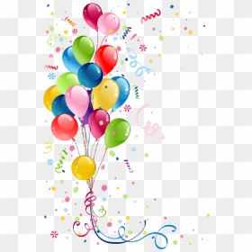 Confetti Clipart Office Party - Balloon Happy Birthday Png, Transparent Png - confetti vector png