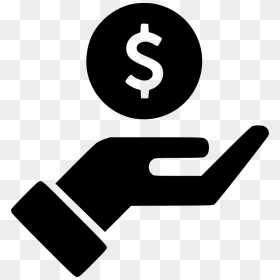 Hand Streched Dollar Comments - Dollar In Hand Png, Transparent Png - dollar icon png