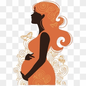 Pregnancy Woman Silhouette Clip Art - Pregnant Qomen Silhouettes, HD Png Download - pregnant silhouette png