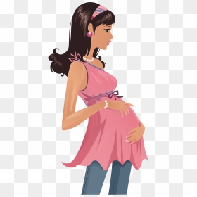 Teenage Woman Test Transprent Png Free Download - Teenage Pregnancy Clipart, Transparent Png - pregnant silhouette png