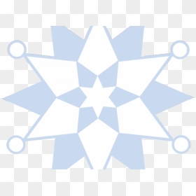 Snowflakes Clipart Solid - Circle, HD Png Download - silver snowflake png