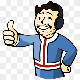 Video Game Character Png Clipart , Png Download - Vault Boy Transparent, Png Download - video game characters png