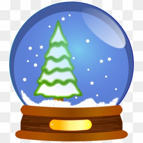 Snow Globe Xmas Tree Christmas - Snow Globe, HD Png Download - xmas png