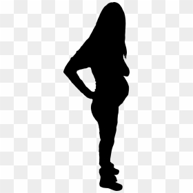 Pregnant Woman Silhouette - Portable Network Graphics, HD Png Download - pregnant silhouette png