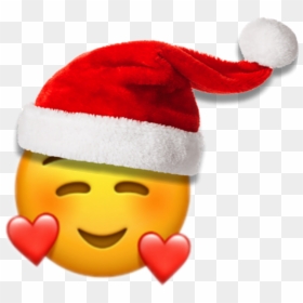Smiling Face With 3 Hearts Emoji , Png Download - Smile Emoji With Hearts, Transparent Png - christmas emoji png