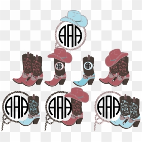Cowboy Boots With Hat Svg, HD Png Download - cowgirl png