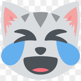 Cat With Tears Of Joy Emoji Clipart - Cry Laugh Cat Emoji, HD Png Download - joy emoji png