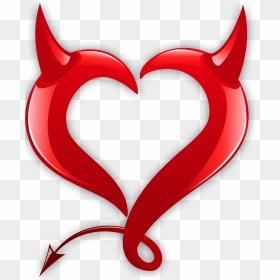 Devil Heart Png, Transparent Png - heart tattoo png