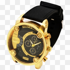 Watch Golden Png Image - Transparent Watch Png, Png Download - gold watch png