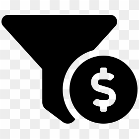 Funnel Dollar Icon, HD Png Download - dollar icon png