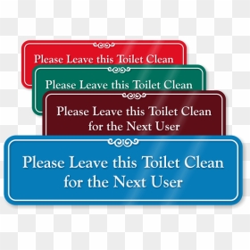 Keep Bathroom Clean Signs - No Chewing Gum In Church, HD Png Download - bathroom sign png