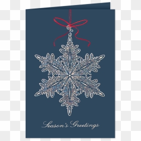 Christmas Card, HD Png Download - silver snowflake png