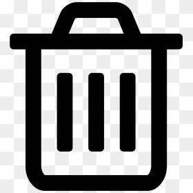Font Awesome Trash Can , Png Download - Delete Icon Png, Transparent Png - open trash can png