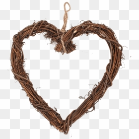 Heart Shaped Wreath Transparent Png - Wood Wreath Png, Png Download - twigs png