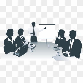 Download Business Men People Clipart - Management Clipart, HD Png Download - business people sitting png