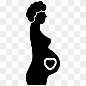 Pregnant - Icon, HD Png Download - pregnant silhouette png