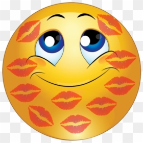 Lips Emoji Png High-quality Image - Emoji With Kisses All Over, Transparent Png - lips emoji png