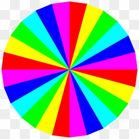 Rainbow Colours In A Circle, HD Png Download - rainbow circle png