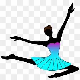 Girl Dancing Logo Black, HD Png Download - dance clipart png