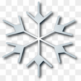 Blue Snow Flake Png Icons - Snowflake, Transparent Png - silver snowflake png