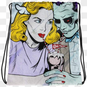 Zombie Shake Drawstring Bag - National Day May 2 Free Comic Book Day, HD Png Download - villain png
