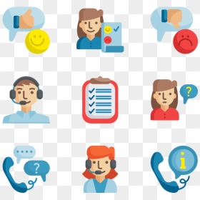 Customer Calling To Call Center, HD Png Download - call icon png