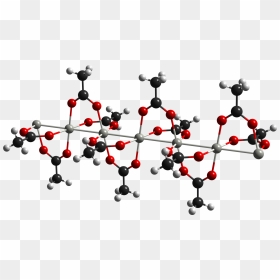 Palladium Acetate Chain From Xtal 2004 Cm 3d Balls - Palladium Acetate Crystal Structure, HD Png Download - ball and chain png